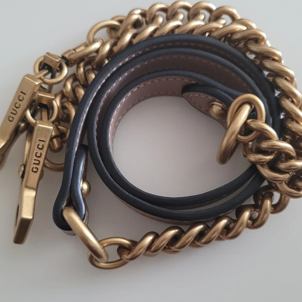 GUCCI Calfskin Matelasse Top Handle/Shoulder Bag 